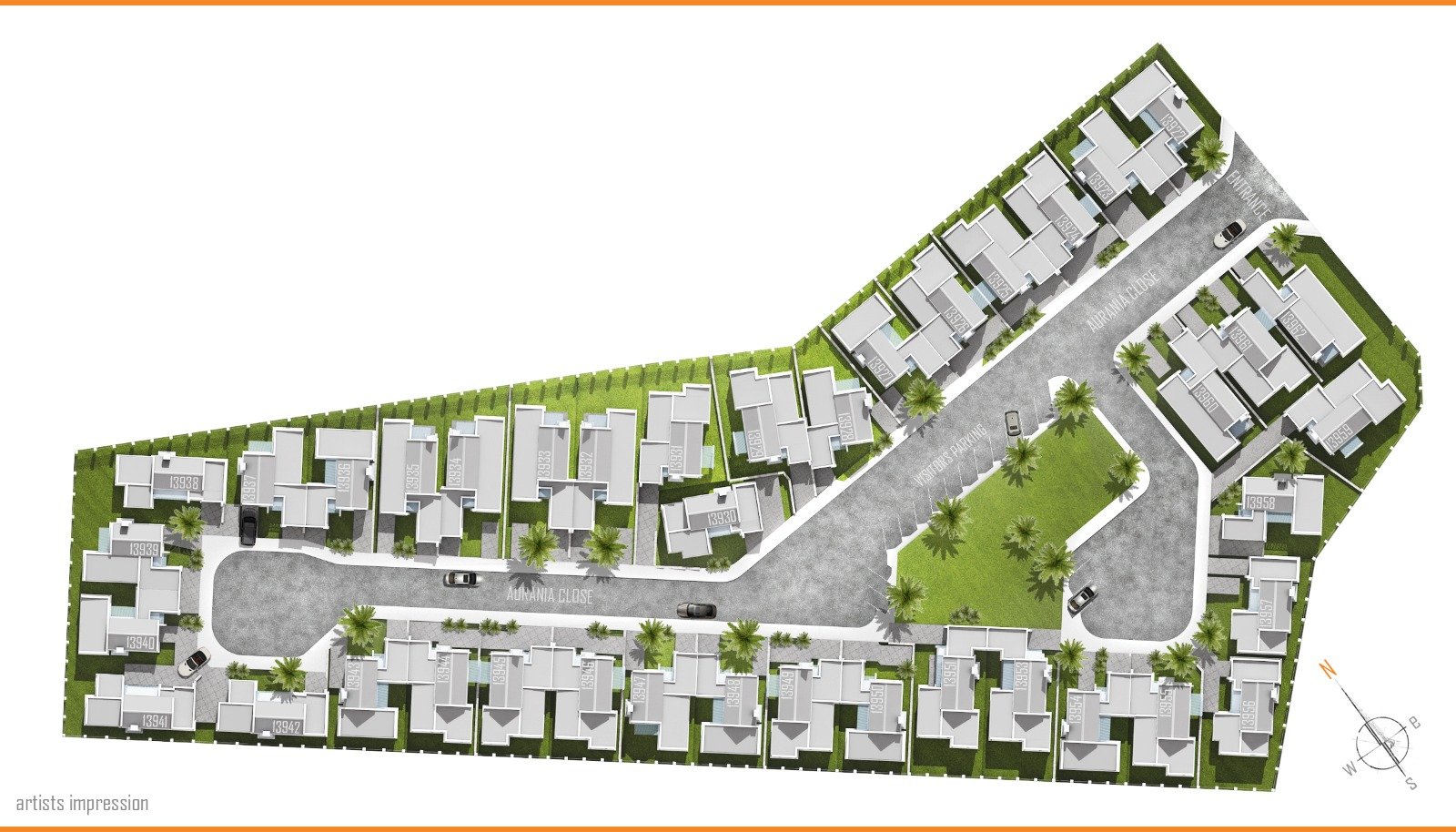 Welgedaan 1 site plan - Aurania Close secure complex