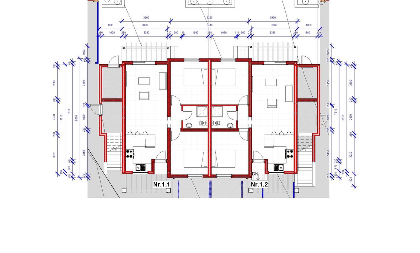 The Hoedjies - two-bedroom flat floor plan